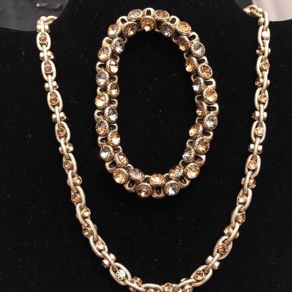 Choker & stretch bracelet set - Picture 2 of 2